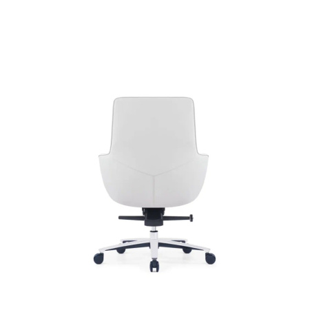 Кресло компьютерное SitZone CH-500B, кожа, алюминий, белый