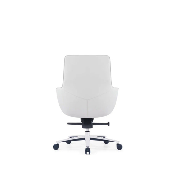 Кресло компьютерное SitZone CH-500B, кожа, алюминий, белый