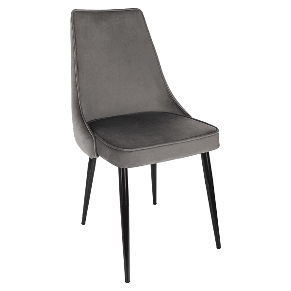 Стул Бюрократ "CH-K4_2", ткань, темно-серый, металл, комплект 2 штуки