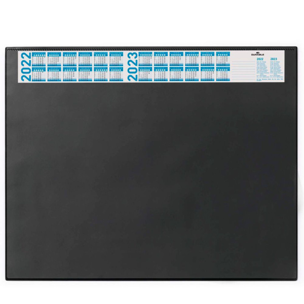 Бювар с календарем Durable, 52x65 см, черный