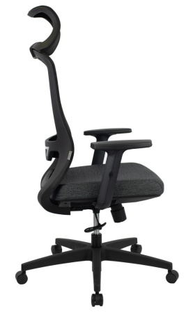 Кресло компьютерное EVERPROF Phoenix сетка, черный, крестов. пластик