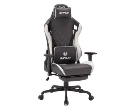 Кресло игровое BRAVE WS-2 Hulk Dark Grey иск.замша, коричневый, крестов. металл Кресло игровое BRAVE WS-2 Hulk Dark Grey иск.замша, коричневый, крестов. металл