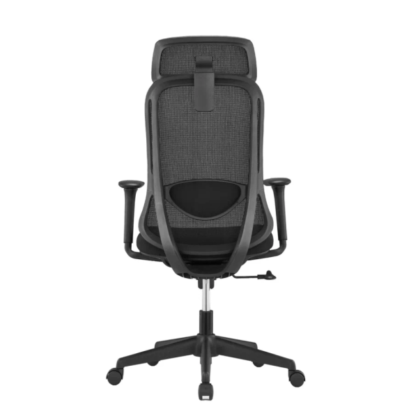 Кресло компьютерное SitZone U-090A, сетка, ткань, пластик, черный, -30%