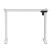 Стол с электроприводом WellDesk Basic, 1200x675х18 мм, белый, белый альпийский