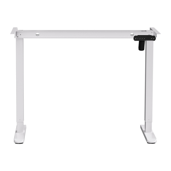 Стол с электроприводом WellDesk Basic, 1200x675х18 мм, белый, дуб стирлинг