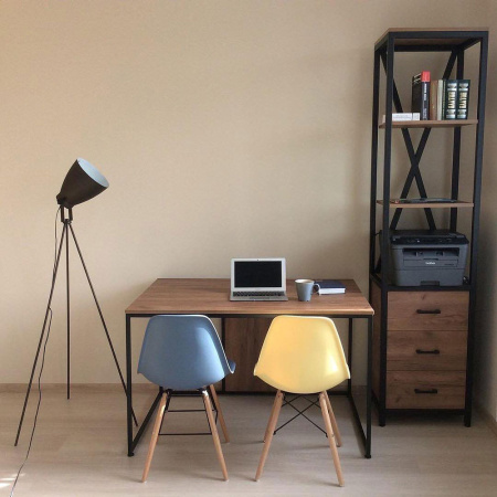 Стол письменный DT-1, черный, белый крафт Стол письменный DT-1, черный, белый крафт