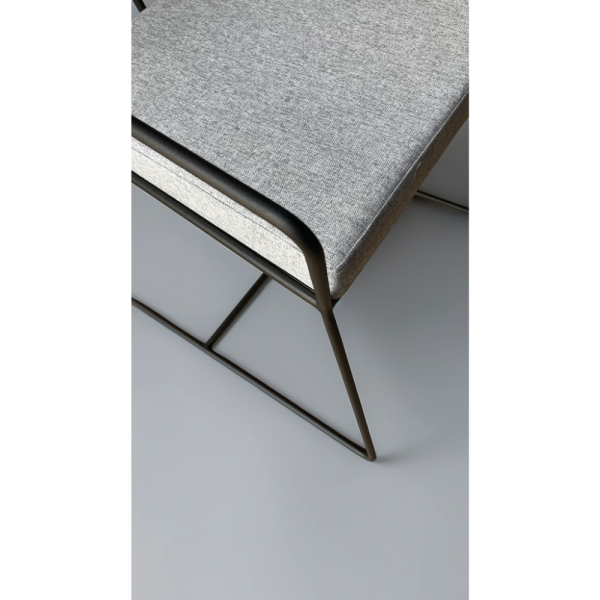 Кресло ALLERD MILORD, ткань, серебристый