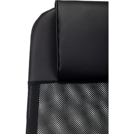 Компьютерное кресло "Бюрократ CH-NOVA LUX", сетка, экокожа, пластик, черный