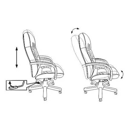 Кресло компьютерное Бюрократ T-9908/WALNUT, черный