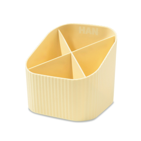 Подставка для канцелярских мелочей Han Re-X-Loop, пастельный желтый