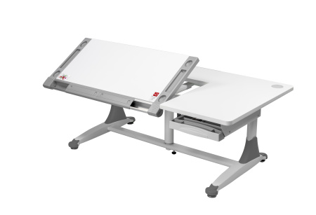 Стол Comf-Pro King Desk, 1400х765х(530-770) мм, белый, зеленый