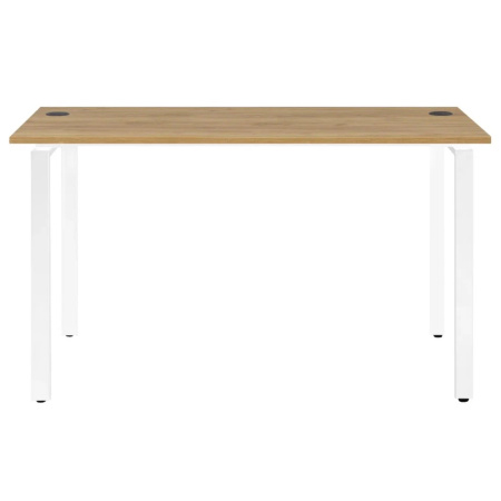 Стол письменный Millwood Лофт Сиэтл (ДТ-5), 1300х700 мм, дуб золотой крафт, белый