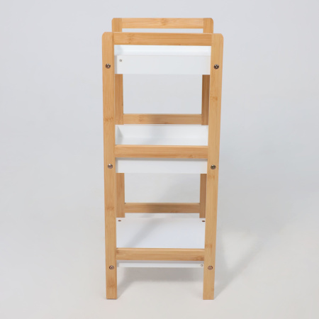 Стойка для хранения MAGNOLIA - 3, бамбук + белый