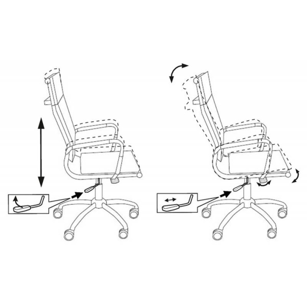 Кресло компьютерное Бюрократ CH-993/ivory, слоновая кость