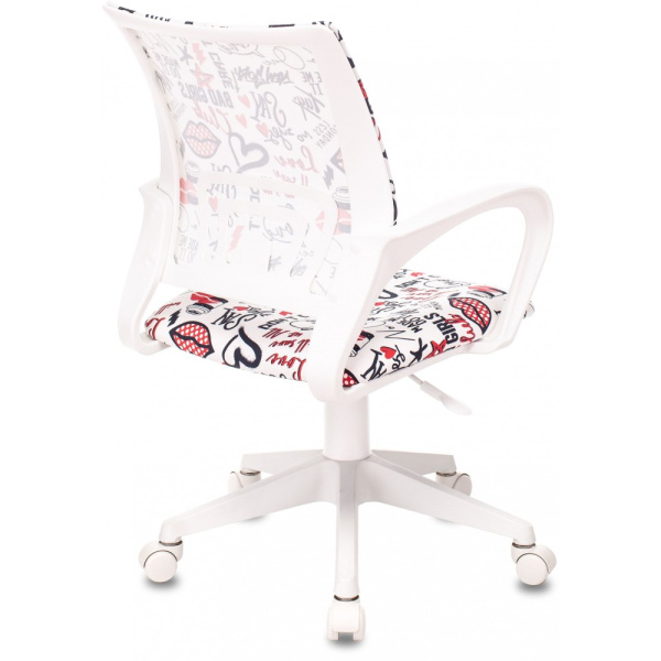 Детское компьютерное кресло Бюрократ BUROKIDS 1 W, красные губы