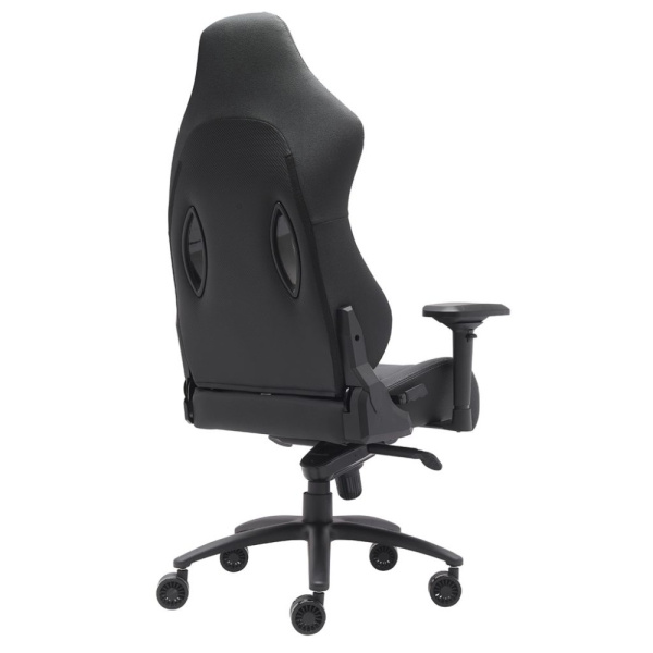 Игровое компьютерное кресло EVERPROF Jaguar, экокожа, металл, черный, белый