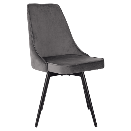 Стул Бюрократ "CH-K4_SP_2", ткань, темно-серый, металл, комплект 2 штуки, с поворотным механизмом