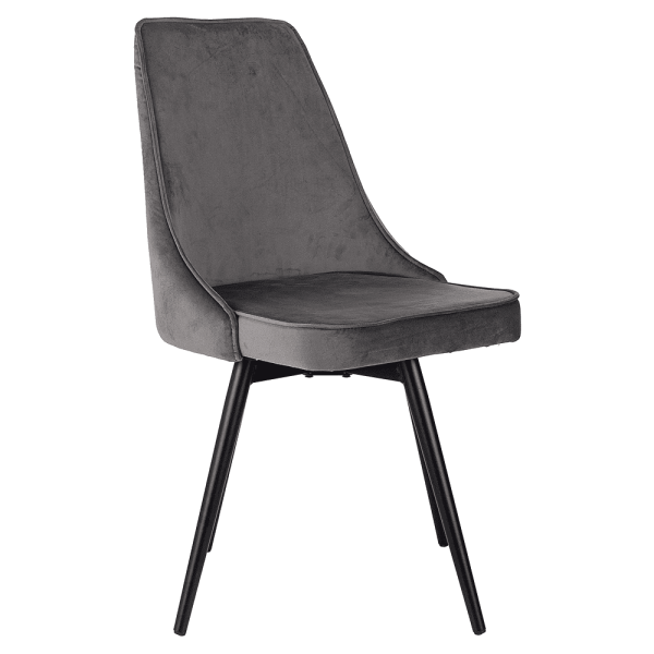 Стул Бюрократ "CH-K4_SP_2", ткань, темно-серый, металл, комплект 2 штуки, с поворотным механизмом