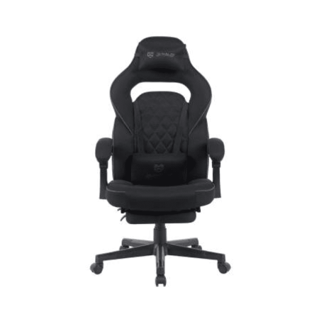 Кресло игровое BRAVE WS-5-1 Wong Black, ткань, черный