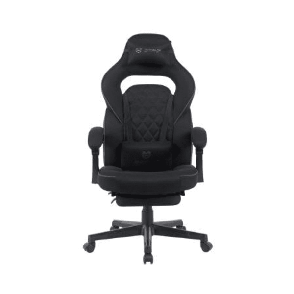 Кресло игровое BRAVE WS-5-1 Wong Black, ткань, черный