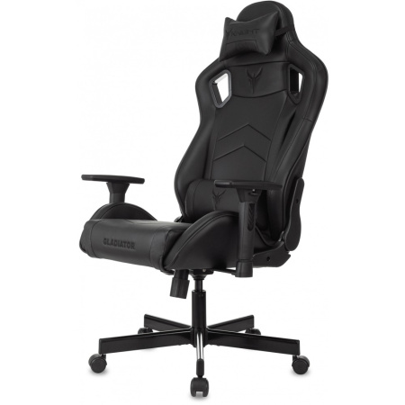 Кресло игровое Бюрократ Knight Gladiator, экокожа, металл, черный Кресло игровое Бюрократ Knight Gladiator, экокожа, металл, черный