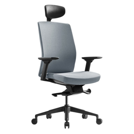Кресло компьютерное Bestuhl J2, рама черная, серый