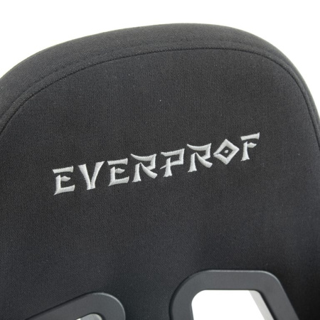 Кресло игровое EVERPROF Ghost ткань, черный, крестов. металл