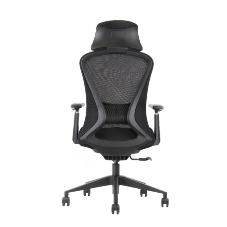 Кресло компьютерное EVOLUTION OFFICE COMFORT, ткань, сетка, пластик, черный
