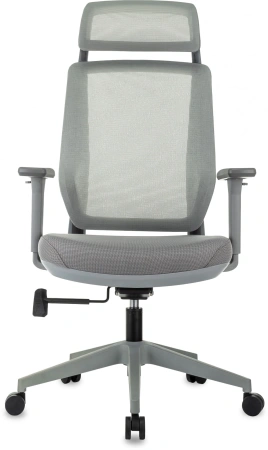 Кресло компьютерное Бюрократ MC-G411N-H, сетка/ткань, серый