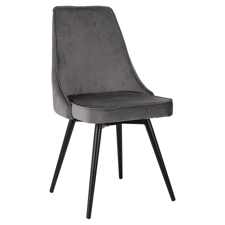 Стул Бюрократ "CH-K4_SP_2", ткань, темно-серый, металл, комплект 2 штуки, с поворотным механизмом