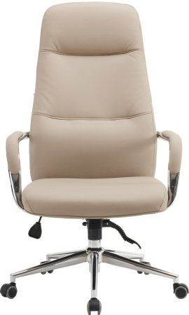 Кресло компьютерное EVERPROF Vesta экокожа, бежевый, крестов. хром Кресло компьютерное EVERPROF Vesta экокожа, бежевый, крестов. хром