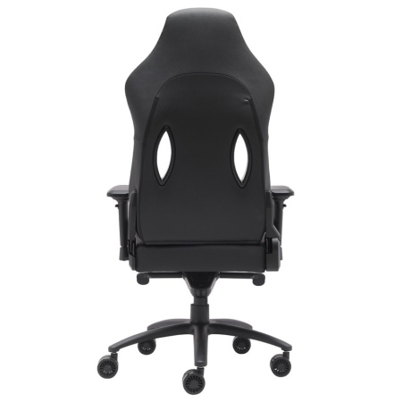 Игровое компьютерное кресло EVERPROF Jaguar, экокожа, ткань, металл, черный, оранжевый