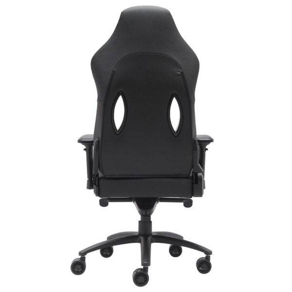 Игровое компьютерное кресло EVERPROF Jaguar, экокожа, ткань, металл, черный, оранжевый