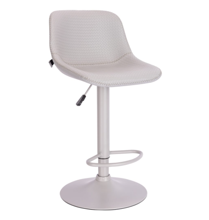 Стул барный EVERPROF Smile Black, экокожа, серый