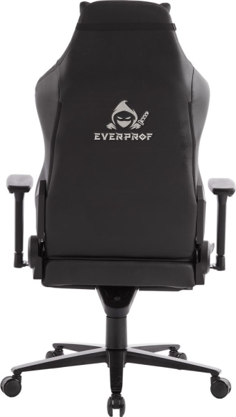 Кресло игровое EVERPROF Blackshot экокожа, черный, крестов. металл Кресло игровое EVERPROF Blackshot экокожа, черный, крестов. металл