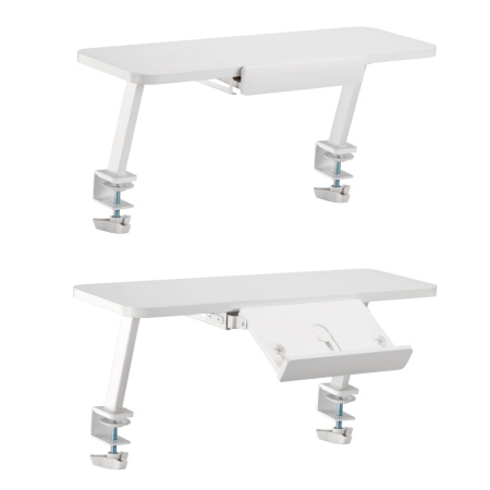 Комплект Ergosmart ученический Smart 80: стол E602 GREY, полка к столу E611 WHITE, накладка Е511