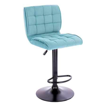 Стул барный EVERPROF Richy, ткань, светло-бирюзовый