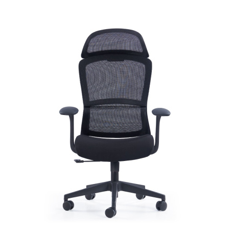 Кресло компьютерное SitZone CH-555A, сетка, ткань, пластик, черный