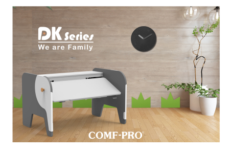 Стол Comf-Pro Elephant Desk UR-3, 1155х700х(340-815) мм, белый, серый