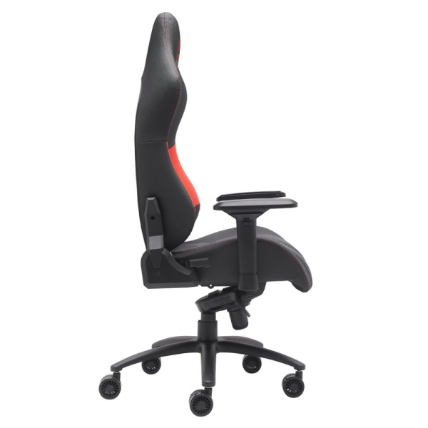 Игровое компьютерное кресло EVERPROF Jaguar, экокожа, металл, черный, красный Игровое компьютерное кресло EVERPROF Jaguar, экокожа, металл, черный, красный