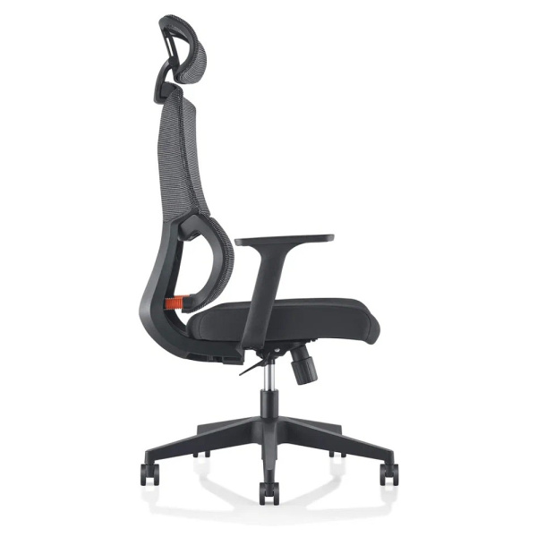 Кресло компьютерное SitZone U-065A, сетка/ткань, черный