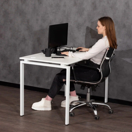 Стол письменный Millwood Лофт Сиэтл (ДТ-5), 1300х700 мм, белый