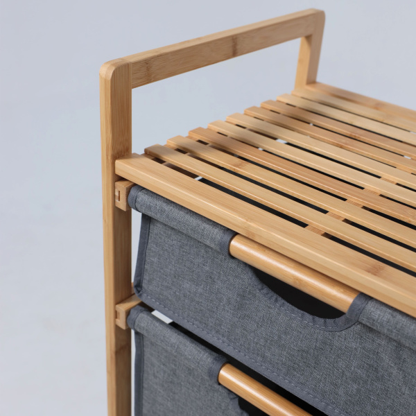 Стойка для белья LAVENDER бамбук + серый