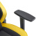 Кресло игровое EVERPROF Rapid, экокожа, черный, желтый, крестов. металл