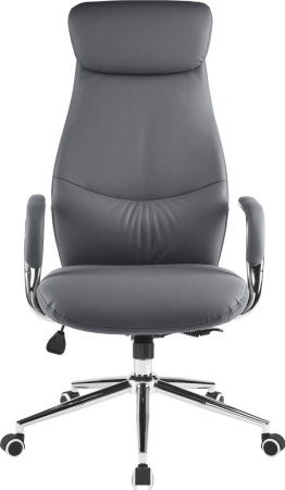 Кресло компьютерное EVERPROF Bell экокожа, серый