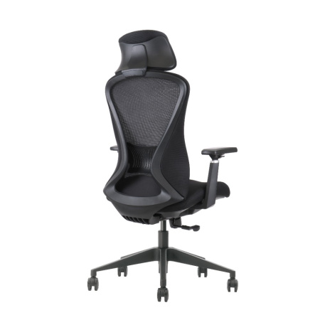Кресло компьютерное EVOLUTION OFFICE COMFORT, ткань, сетка, пластик, черный