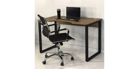 Стол компьютерный геймерский Лофт Гонконг, черный, табачный крафт Стол компьютерный геймерский Лофт Гонконг, черный, табачный крафт