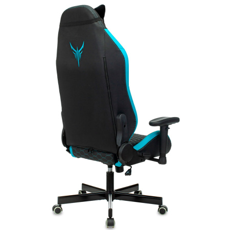 Игровое компьютерное кресло Knight Neon, черный/голубой