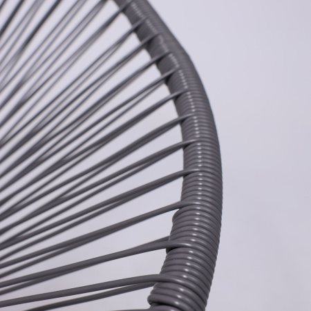 Кресло садовое AksHome RIMINI, искусственный ротанг, серый