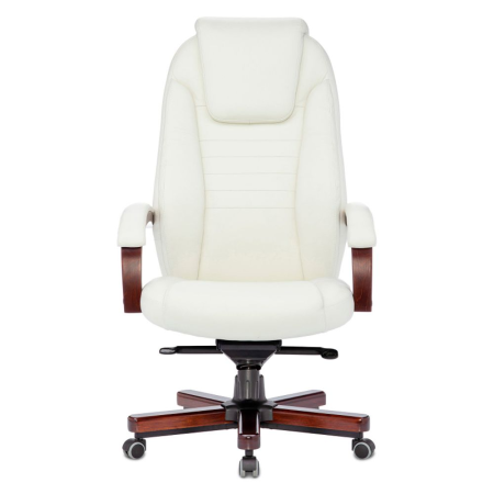 Кресло компьютерное Бюрократ T-9923WALNUT, слоновая кость